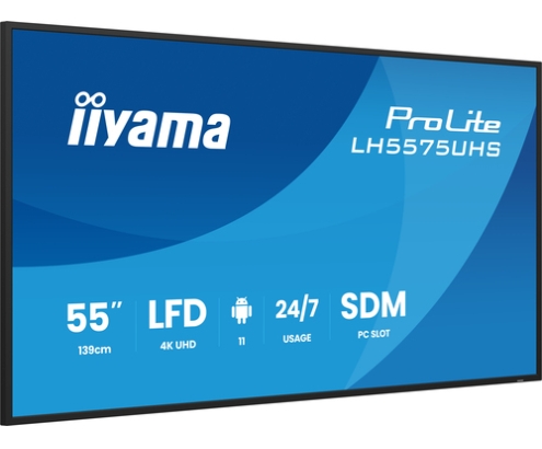 iiyama LH5575UHS-B2AG pantalla de señalización Pantalla plana para señalización digital 138,7 cm (54.6