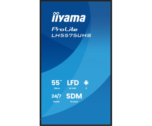 iiyama LH5575UHS-B2AG pantalla de señalización Pantalla plana para señalización digital 138,7 cm (54.6