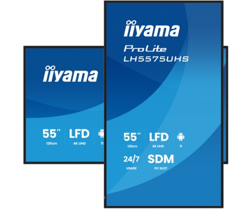 iiyama LH5575UHS-B2AG pantalla de señalización Pantalla plana para señalización digital 138,7 cm (54.6