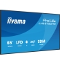 iiyama LH6575UHS-B2AG pantalla de señalización Pantalla plana para señalización digital 163,8 cm (64.5