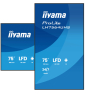 iiyama LH7564UHS-B1AG pantalla de señalización Pantalla plana para señalización digital 190,5 cm (75