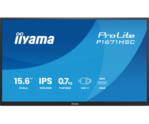 iiyama ProLite P1671HSC-B1 pantalla para PC 39,6 cm (15.6