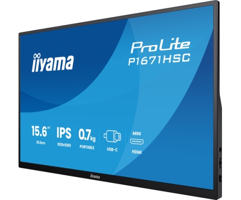 iiyama ProLite P1671HSC-B1 pantalla para PC 39,6 cm (15.6