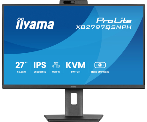 iiyama ProLite XB2797QSNPH-B1 27IN IPS LCD 4MS 2560X1440 350CD/M2 HDMI/DP/USB 2 pantalla para PC 68,6 cm (27