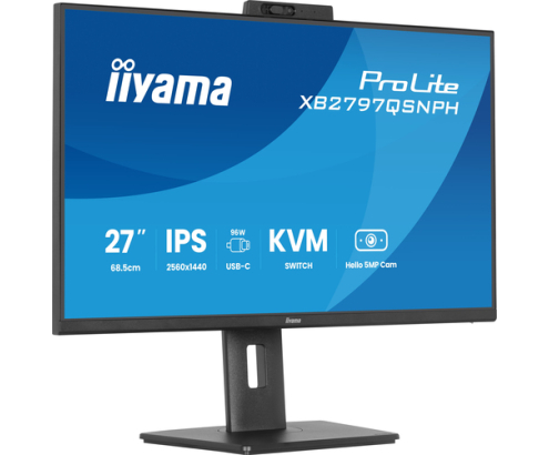 iiyama ProLite XB2797QSNPH-B1 27IN IPS LCD 4MS 2560X1440 350CD/M2 HDMI/DP/USB 2 pantalla para PC 68,6 cm (27