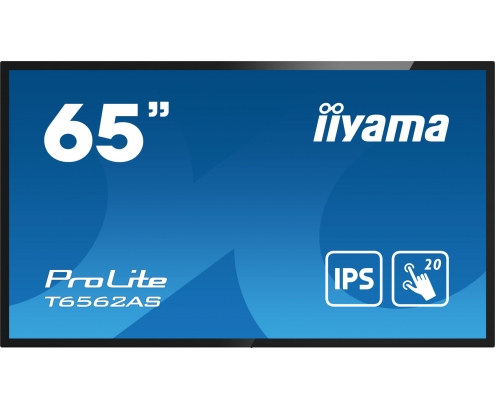 iiyama T6562AS-B1 pantalla de señalización Panel plano interactivo 163,8 cm (64.5