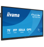 iiyama TE7513A-B2AG pantalla de señalización Panel plano interactivo 190,5 cm (75