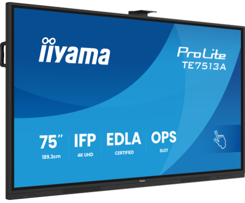 iiyama TE7513A-B2AG pantalla de señalización Panel plano interactivo 190,5 cm (75
