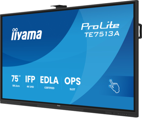 iiyama TE7513A-B2AG pantalla de señalización Panel plano interactivo 190,5 cm (75