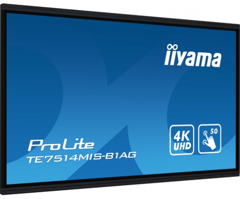 iiyama TE7514MIS-B1AG pantalla de señalización Panel plano interactivo 190,5 cm (75
