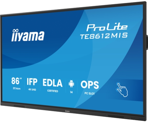 iiyama TE8612MIS-B4AG pantalla de señalización Panel plano interactivo 2,17 m (85.6