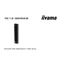 iiyama TE9812MIS-B3AG pantalla de señalización Diseño de quiosco 2,49 m (98