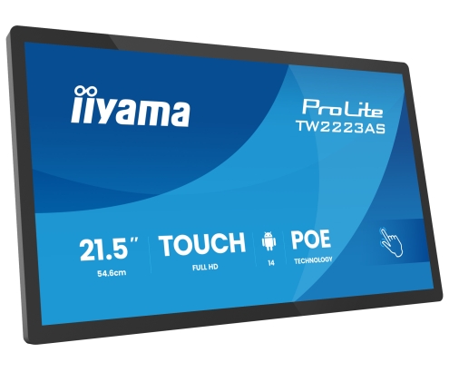 iiyama TW2223AS-B3P pantalla de señalización Panel plano interactivo 54,6 cm (21.5