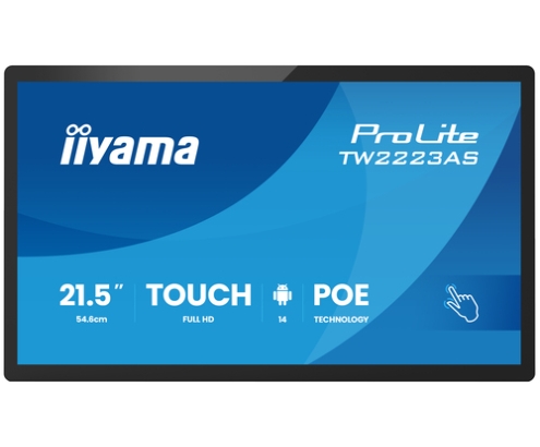iiyama TW2223AS-B3P pantalla de señalización Panel plano interactivo 54,6 cm (21.5
