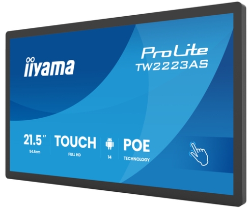 iiyama TW2223AS-B3P pantalla de señalización Panel plano interactivo 54,6 cm (21.5