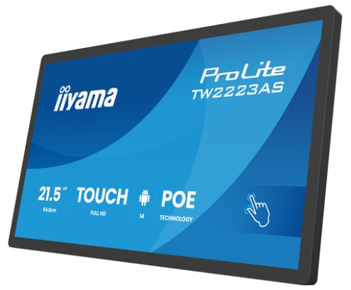 iiyama TW2223AS-B3P pantalla de señalización Panel plano interactivo 54,6 cm (21.5