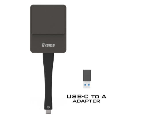 iiyama WP D002C adaptador Smart TV USB 4K Ultra HD Negro, Plata