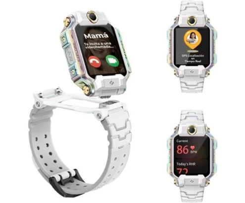 Imoo X10 4G GPS Videollamada 44mm Pantalla HD Blanco Resistencia Agua IP68 SOS Infantil Control parental