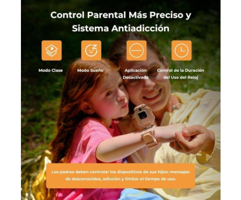 Imoo X10 4G GPS Videollamada 44mm Pantalla HD Blanco Resistencia Agua IP68 SOS Infantil Control parental