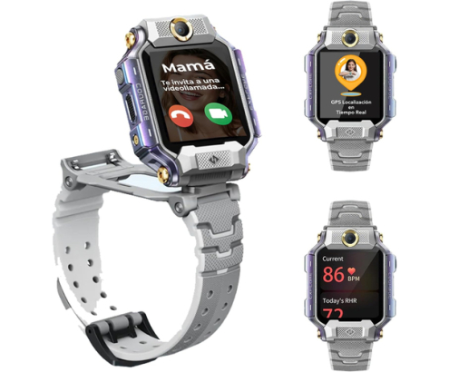 Imoo X10 4G GPS Videollamada 44mm Pantalla HD Rosa Resistencia Agua IP68 SOS Infantil Control parental
