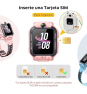 Imoo Z7 4G GPS 44mm Pantalla Dual Rosa Resistencia Agua IPX8 Videollamada Chat Familiar
