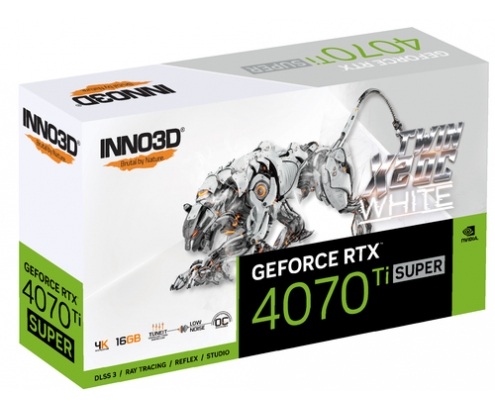Inno3D GEFORCE RTX 4070 Ti SUPER TWIN X2 OC WHITE NVIDIA 16 GB GDDR6X