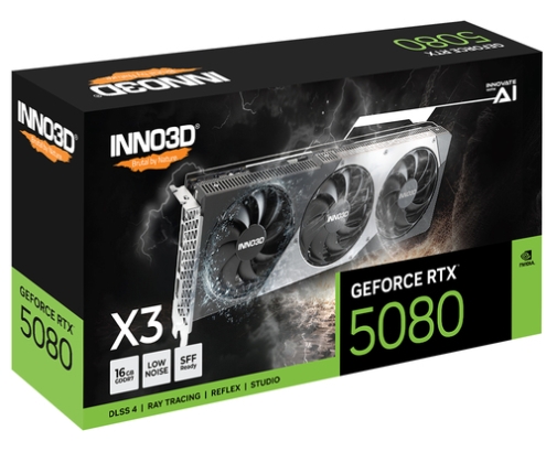 INNO3D GeForce RTX 5080 X3 NVIDIA 16 GB GDDR7