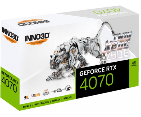 Inno3D N40702-126XX-185252W tarjeta gráfica NVIDIA GeForce RTX 4070 12 GB GDDR6X