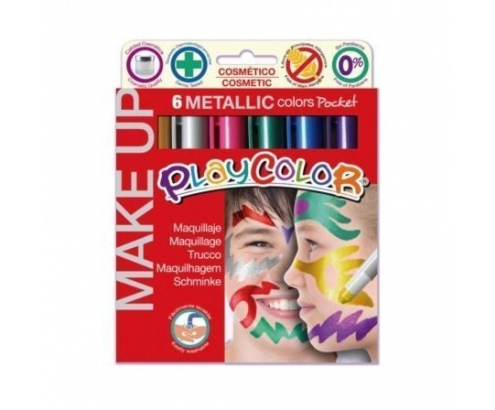 Instant Set de maquillaje playcolor make up metallic 6 unidades