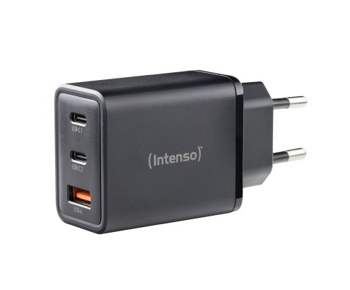 Intenso 7806510 adaptador e inversor de corriente Interior 65 W Negro