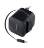 Intenso 7806520 adaptador e inversor de corriente Interior 65 W Negro