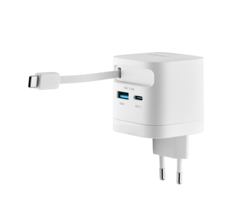 Intenso 7806520 adaptador e inversor de corriente Interior 65 W Negro