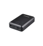 Intenso B10000 – Power bank de 10.000 mAh, batería externa portátil, USB-C y 2× USB-A, indicador LED, probada en Alemania, negra