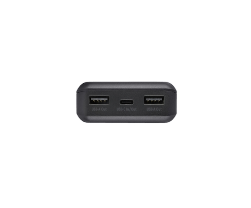 Intenso B10000 – Power bank de 10.000 mAh, batería externa portátil, USB-C y 2× USB-A, indicador LED, probada en Alemania, negra