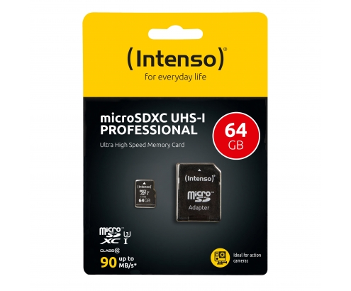 Intenso Memoria flash 64 GB MicroSDXC UHS-I Clase 10