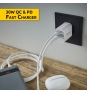 Intenso POWER ADAPTER USB-A/USB-C/7803012 Universal Blanco Corriente alterna Carga rápida Interior