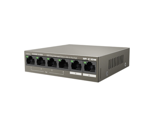 IP-COM Networks G2206P-4-63W switch Gestionado Gigabit Ethernet (10/100/1000) Energía sobre Ethernet (PoE)