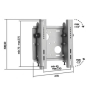 ITB AMOMBMONOPLS soporte para TV Plata