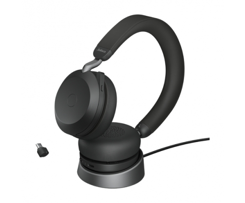Jabra 27599-989-889 auricular y casco Auriculares Inalámbrico y alámbrico Diadema Llamadas/Música USB Tipo C Bluetooth Base de carga Negro