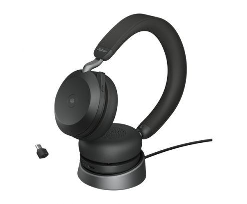 Jabra 27599-999-889 auricular y casco Auriculares Inalámbrico y alámbrico Diadema Llamadas/Música USB Tipo C Bluetooth Base de carga Negro