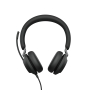 Jabra Evolve2 40 SE Auriculares Alámbrico Diadema Llamadas/Música USB Type-C / USB Type-A Negro