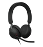 Jabra Evolve2 40 SE Auriculares Alámbrico Diadema Llamadas/Música USB Type-C / USB Type-A Negro