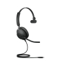 Jabra Evolve2 40 SE Auriculares Alámbrico Diadema Llamadas/Música USB Type-C / USB Type-A Negro