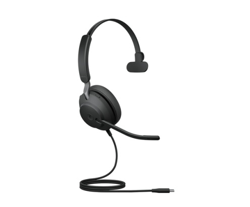 Jabra Evolve2 40 SE Auriculares Alámbrico Diadema Llamadas/Música USB Type-C / USB Type-A Negro