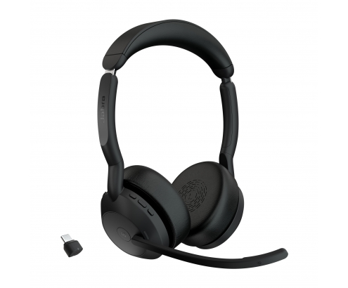 Jabra Evolve2 55 Auriculares Inalámbrico Diadema Oficina/Centro de llamadas Bluetooth Base de carga Negro