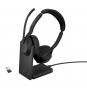 Jabra Evolve2 55 Auriculares Inalámbrico y alámbrico Diadema Oficina/Centro de llamadas Bluetooth Base de carga Negro