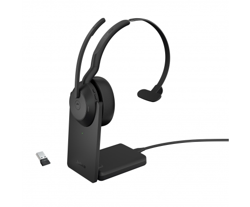 Jabra Evolve2 55 Auriculares Inalámbrico y alámbrico Diadema Oficina/Centro de llamadas Bluetooth Base de carga Negro
