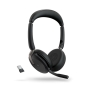 Jabra Evolve2 65 Flex Auriculares Inalámbrico y alámbrico Diadema Oficina/Centro de llamadas Bluetooth Negro
