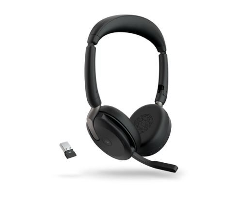 Jabra Evolve2 65 Flex Auriculares Inalámbrico y alámbrico Diadema Oficina/Centro de llamadas Bluetooth Negro
