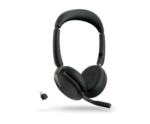 Jabra Evolve2 65 Flex Auriculares Inalámbrico y alámbrico Diadema Oficina/Centro de llamadas Bluetooth Negro